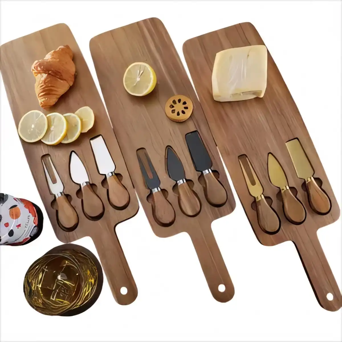 Acacia Cheese Board Knife Set product detail view