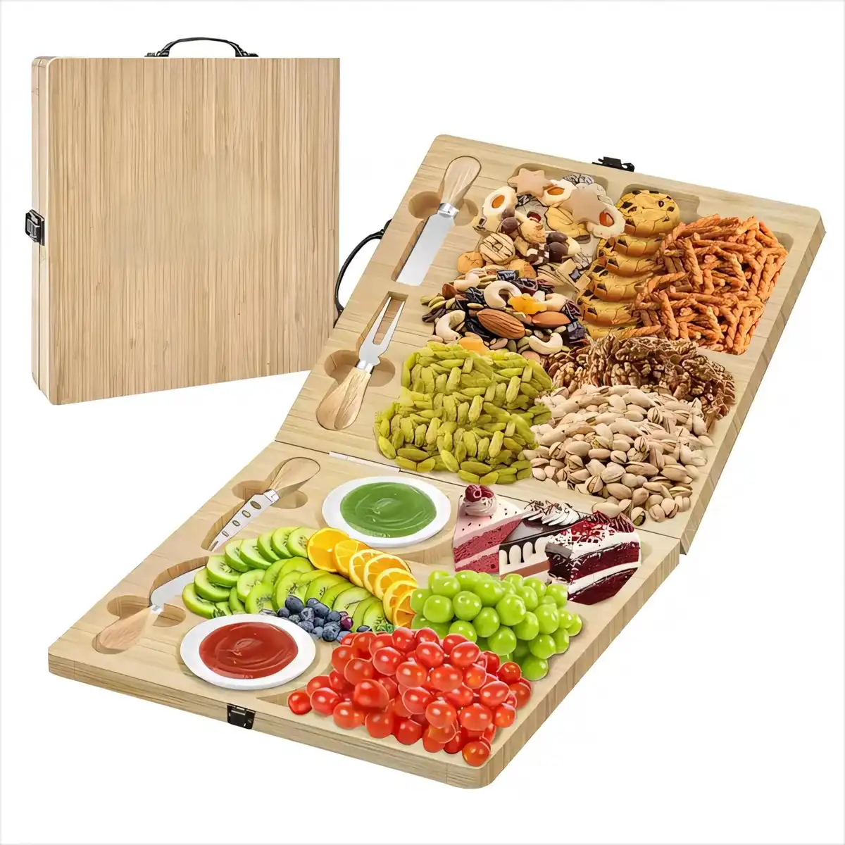 Eco Friendly Bamboo Serving Board Set