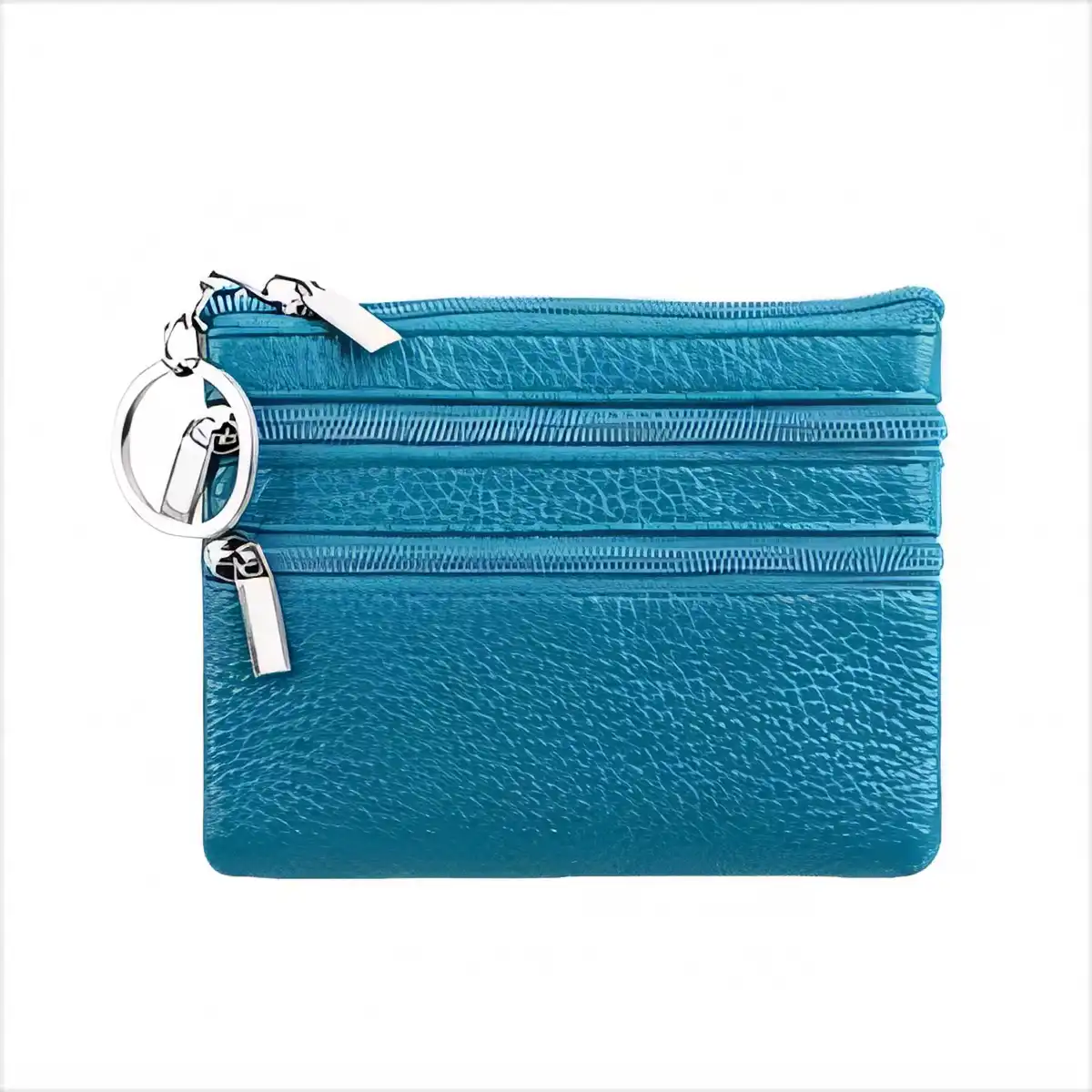 Vibrant Zip Around Leather Card Wallet additional product view