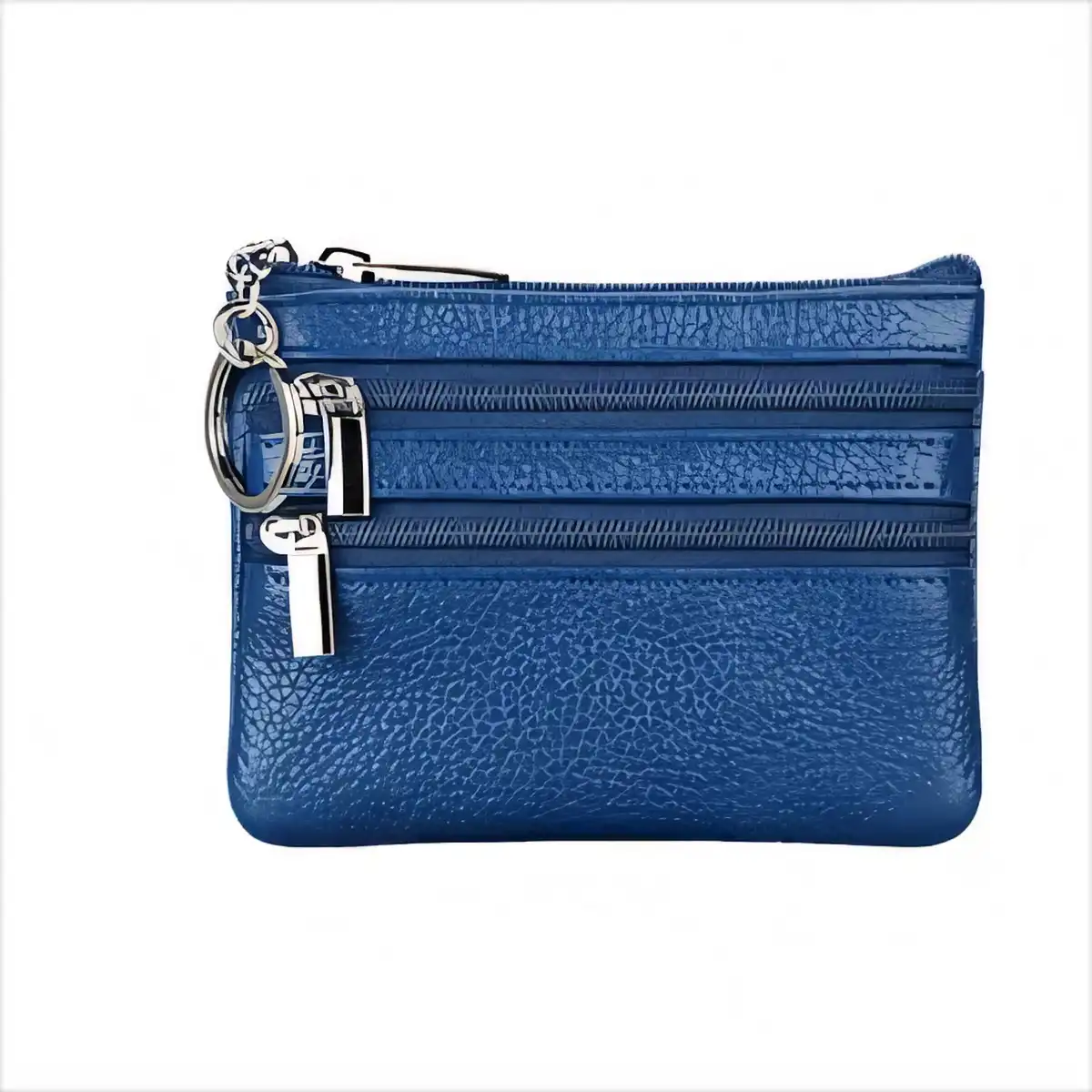 Vibrant Zip Around Leather Card Wallet product with accessories