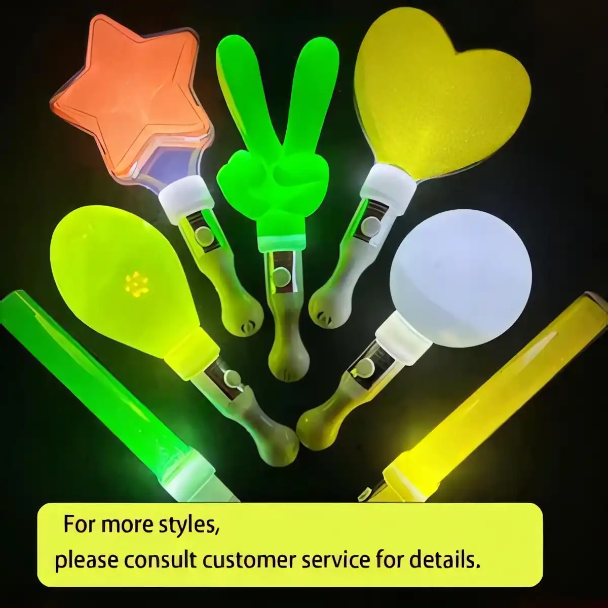 Glow Maracas Party Shakers additional product view