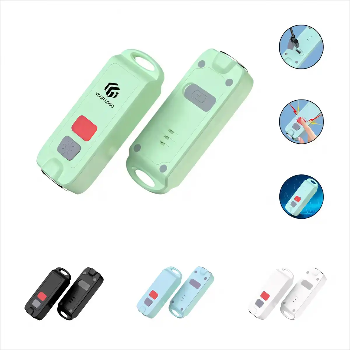 Waterproof 130dB Personal Safety Alarm