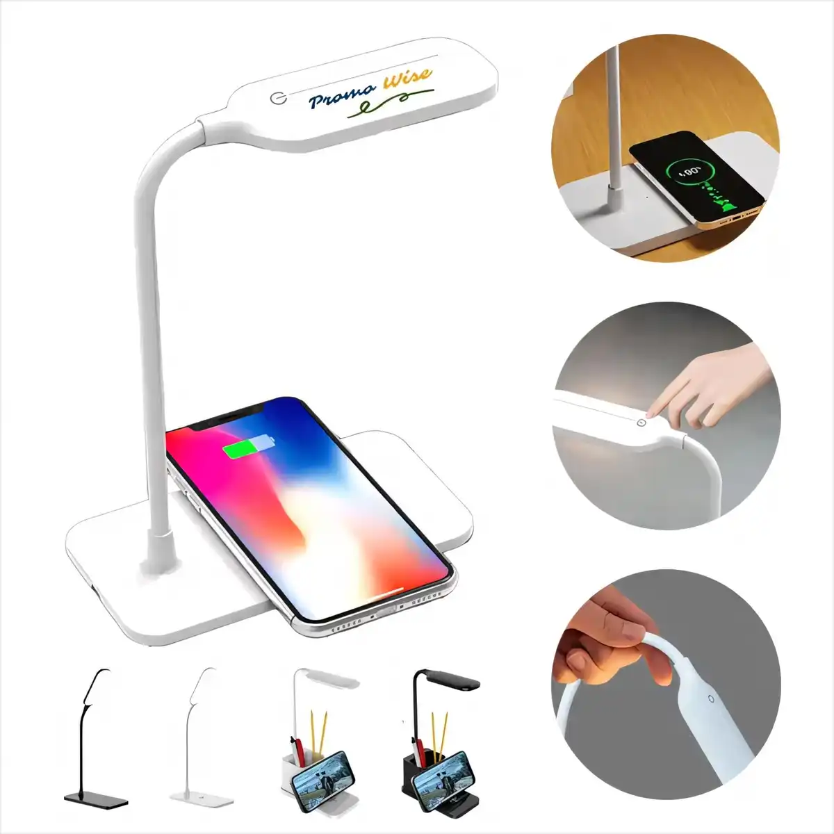 Portable LED Desk Lamp Wireless Charger