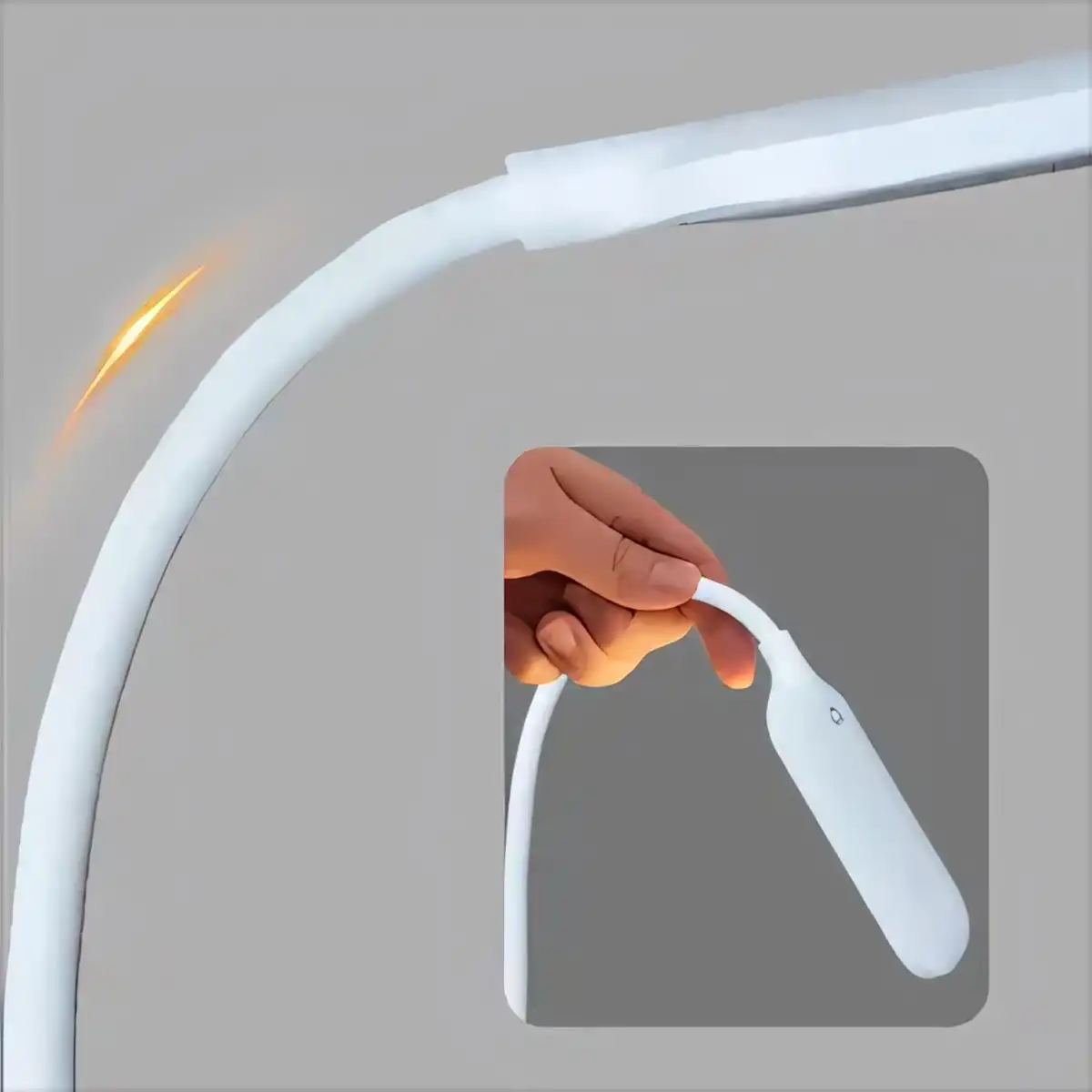 Portable LED Desk Lamp Wireless Charger product close-up