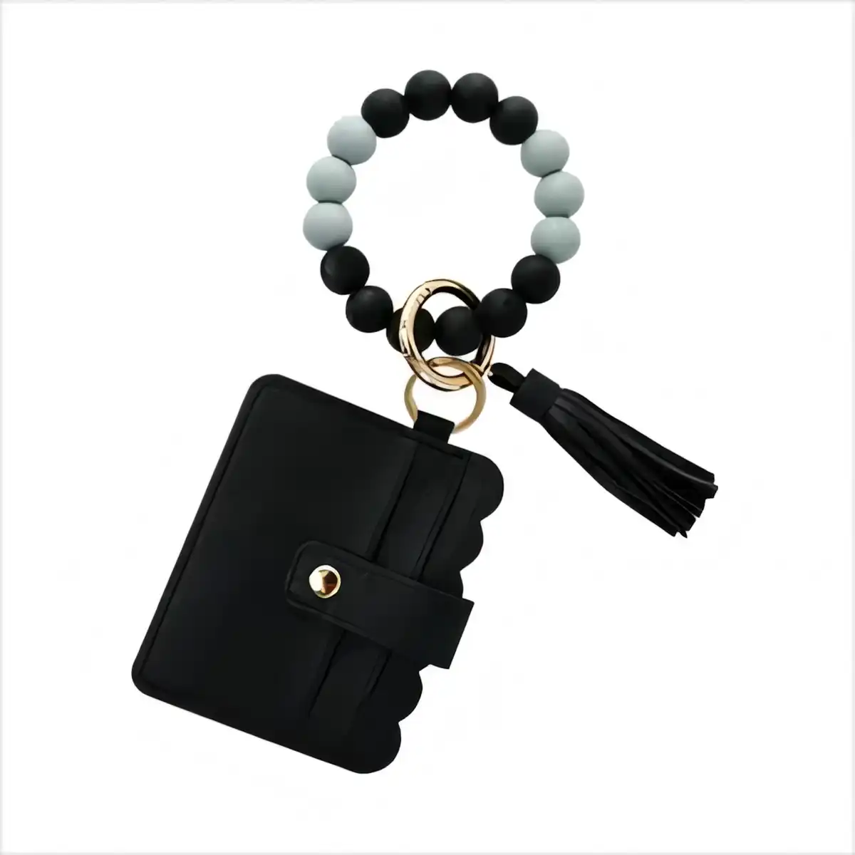 Silicone Card Holder Keychain alternate product angle