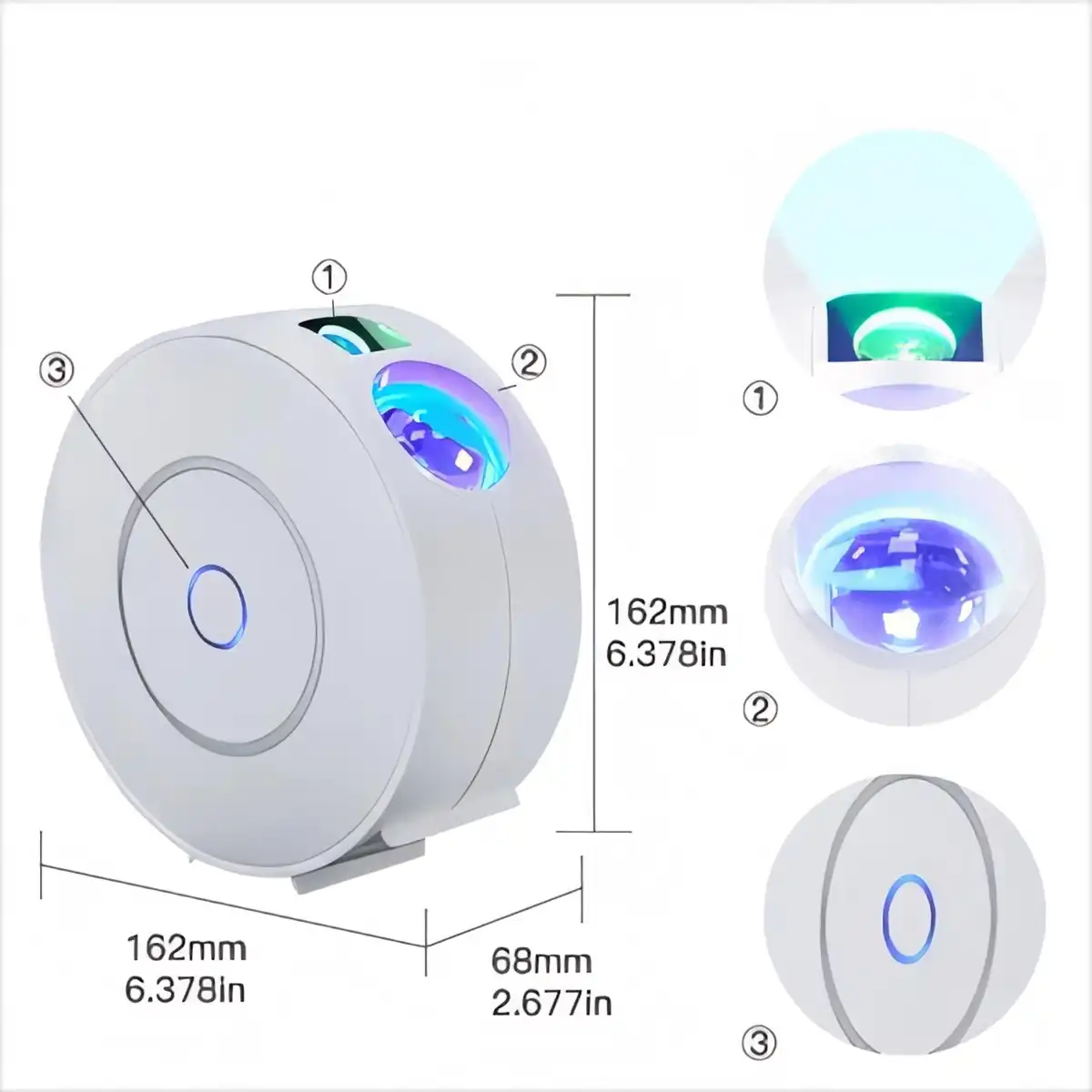 Smart LED Star Projector App alternate product angle