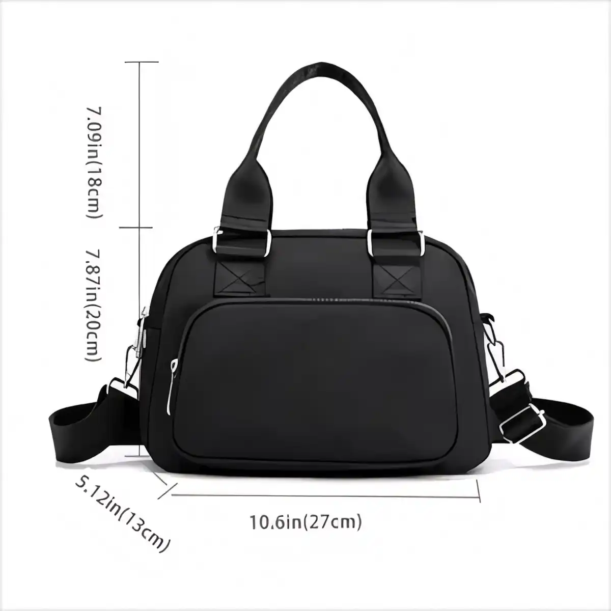 Adjustable Polyester Handbag with Pockets product detail view