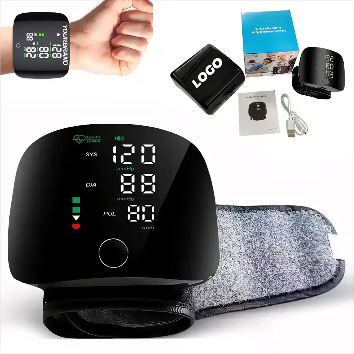 LED Wrist Blood Pressure Monitor