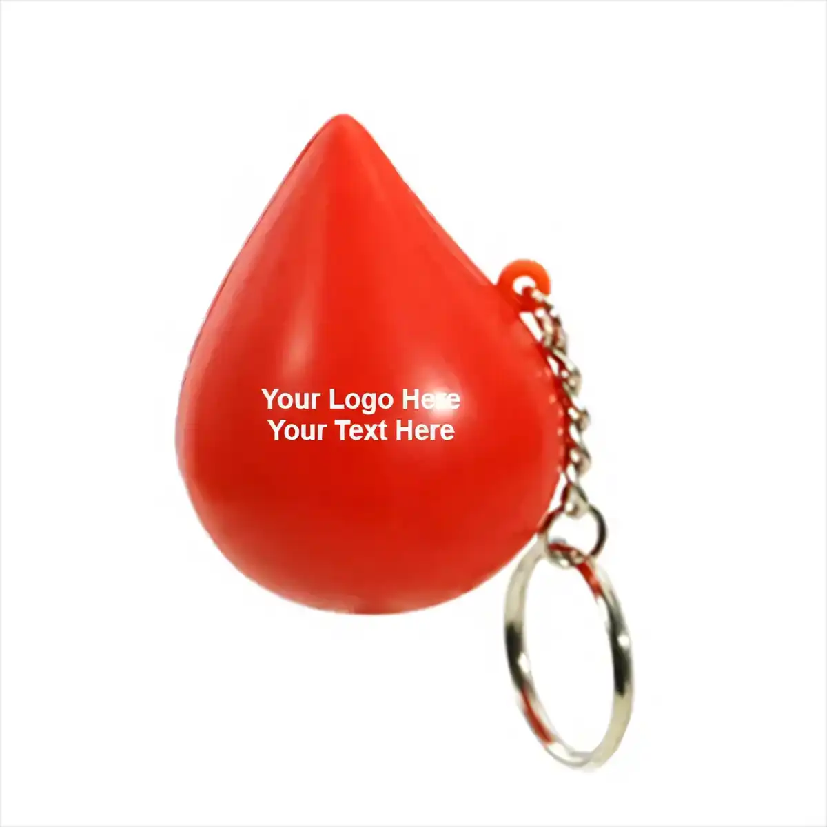 Drop Shape Stress Reliever Keychain