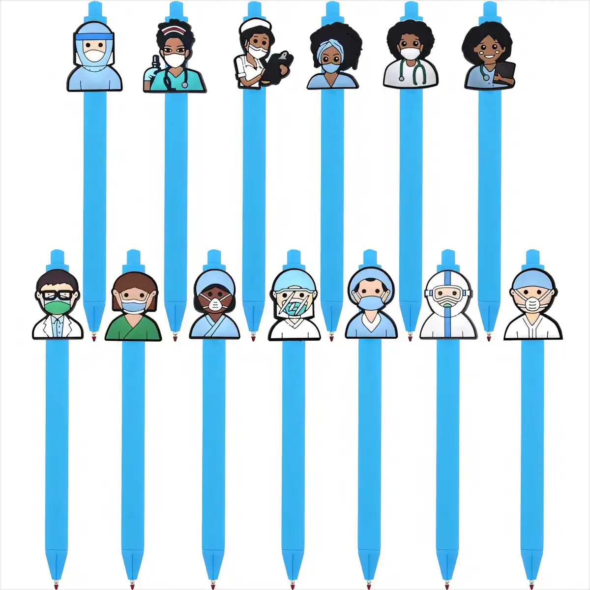 Playful Doctor Gel Pens product with accessories