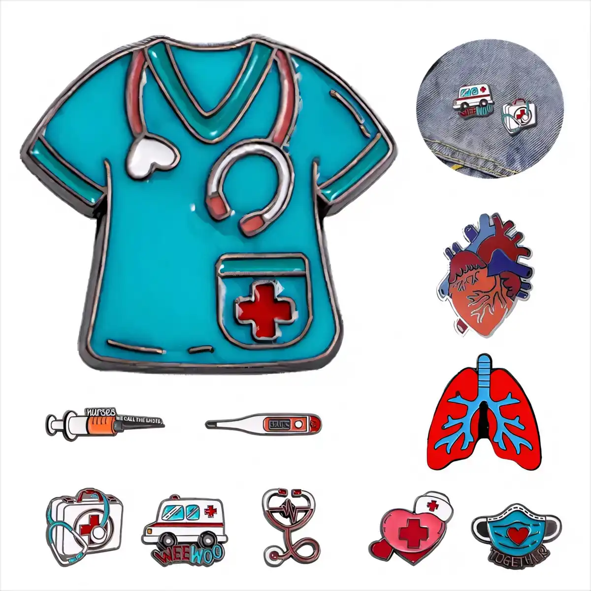 Enamel Medical Professional Lapel Pin