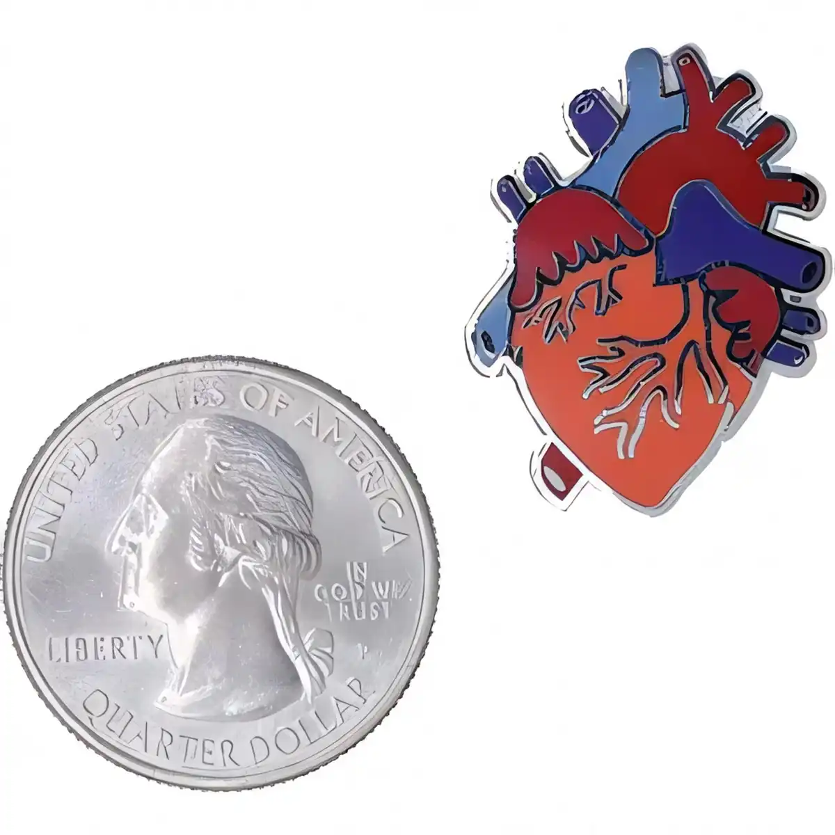 Enamel Medical Professional Lapel Pin alternate product angle