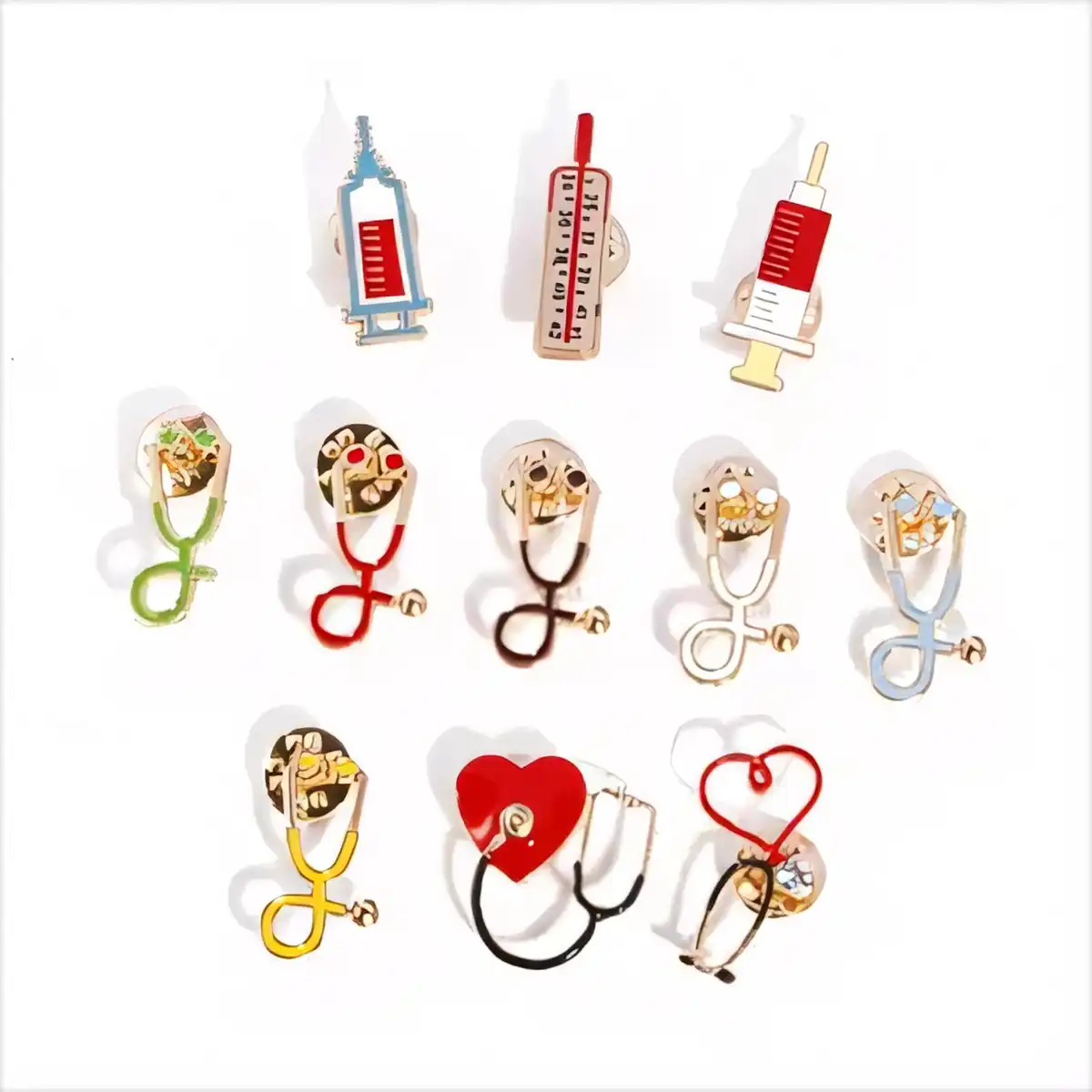 Enamel Medical Professional Lapel Pin product close-up
