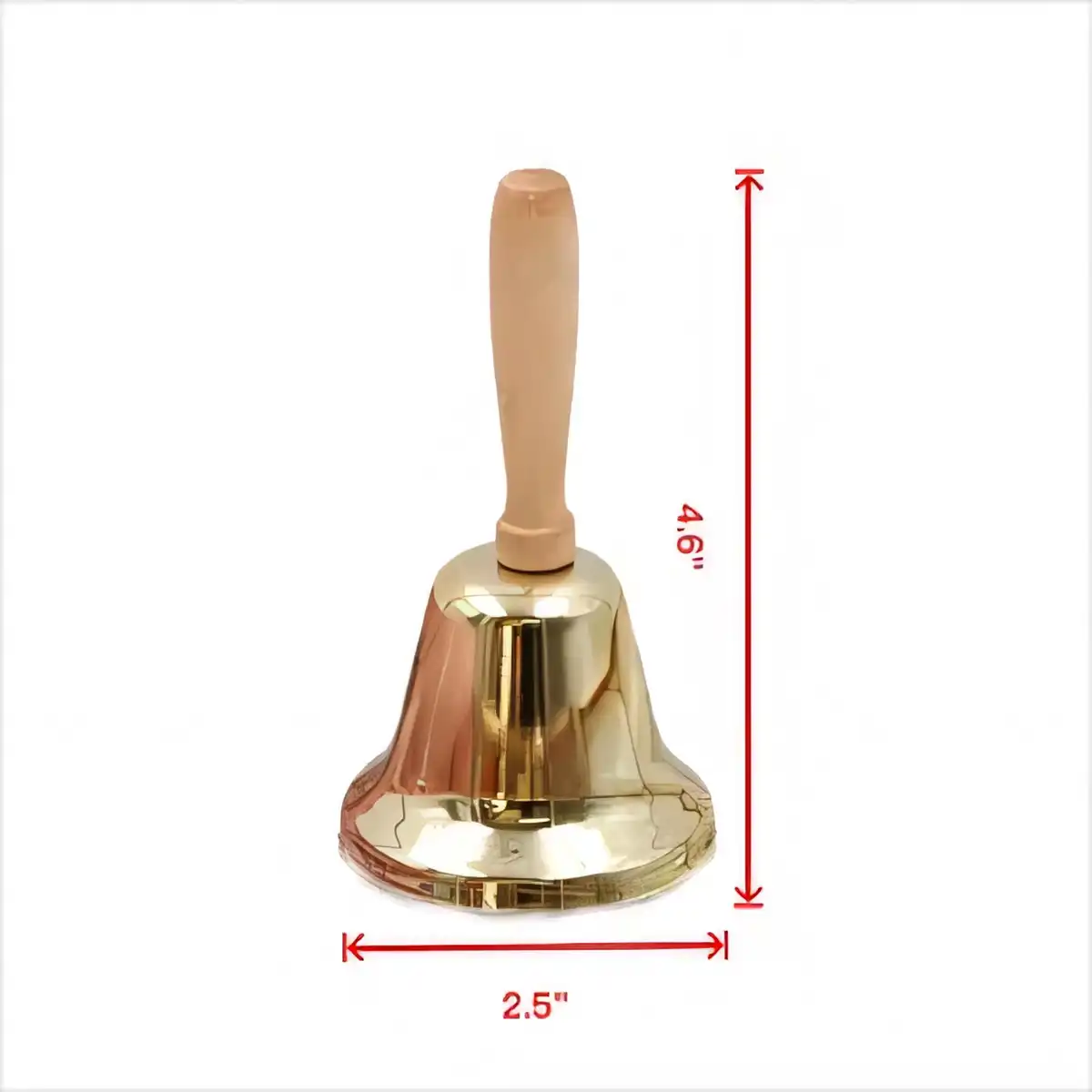 Iron Bell Wooden Handle Ringing product detail view