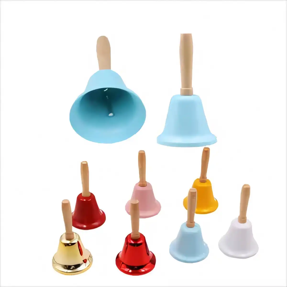 Iron Bell Wooden Handle Ringing alternate product angle