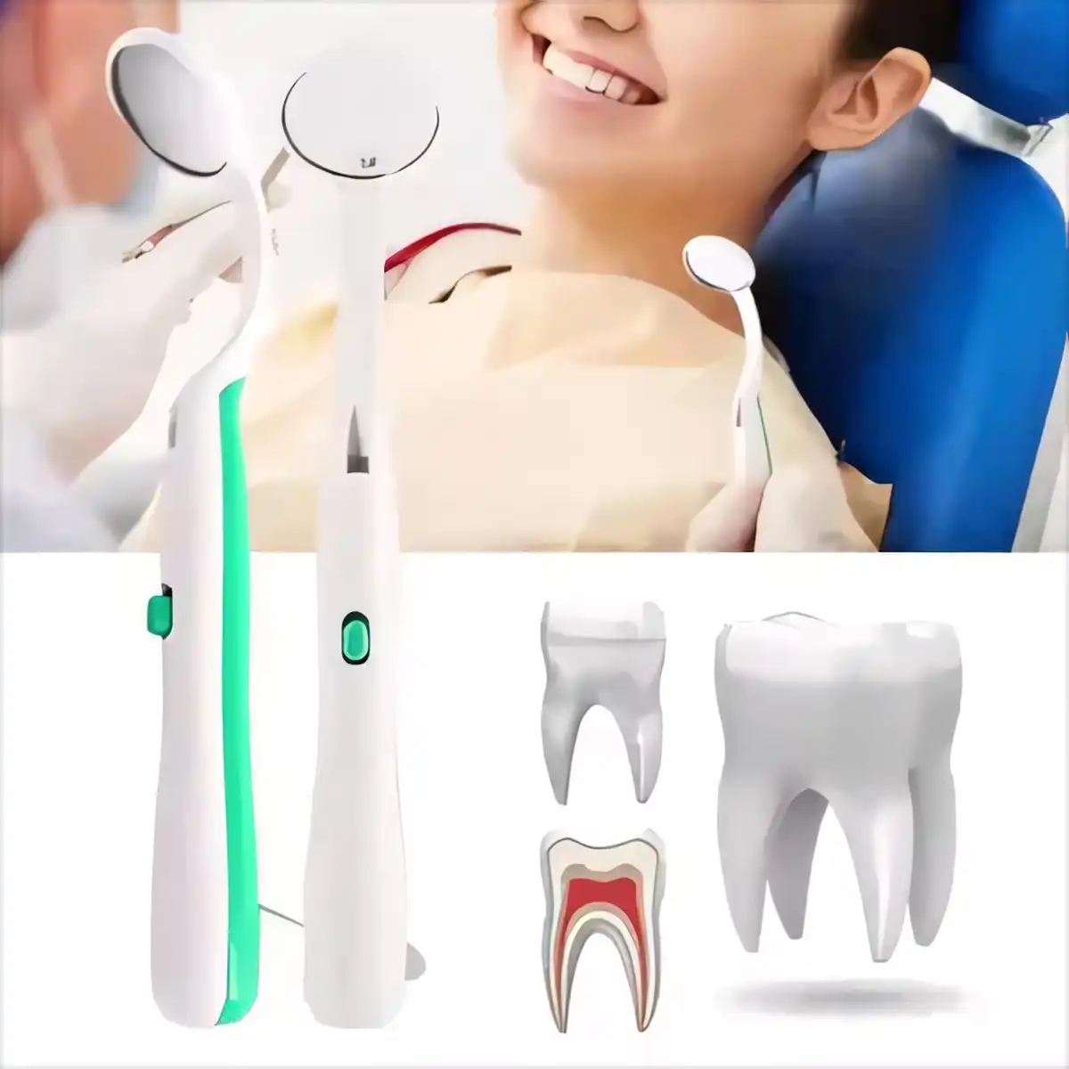 LED Dental Mirror with Light alternate product angle