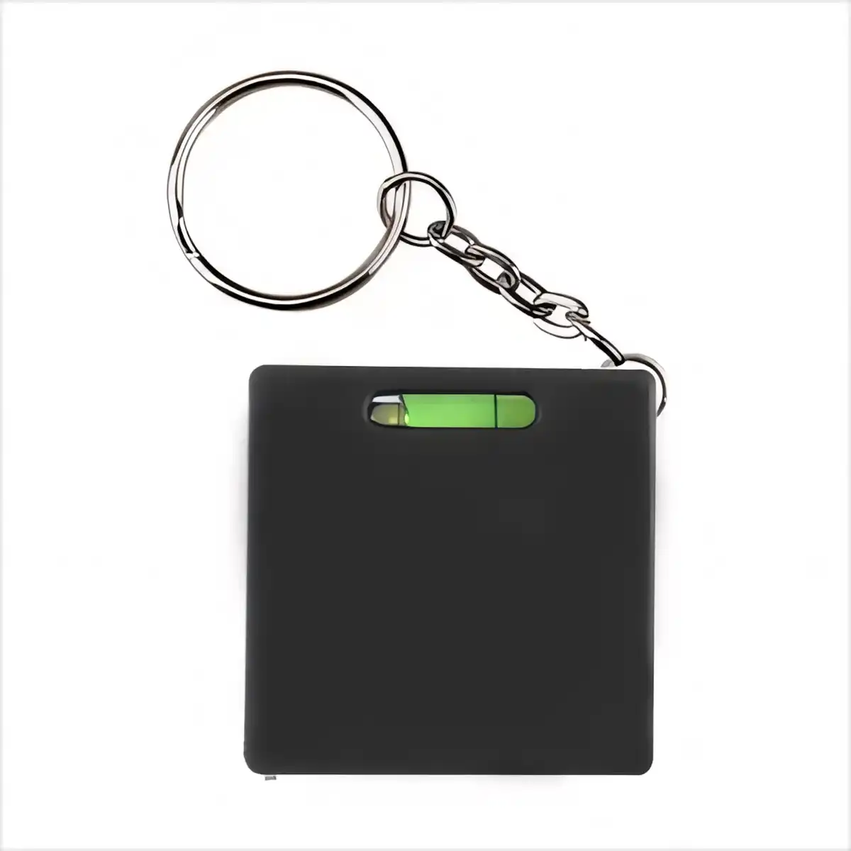 Square Tape Measure Keychain Level product detail view