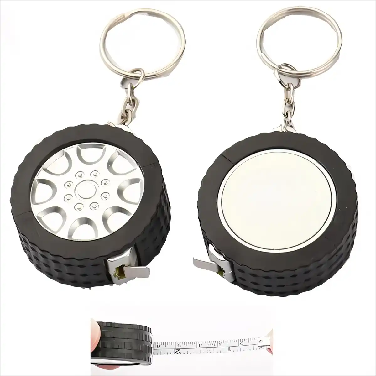 Retractable Tape Measure Keychain