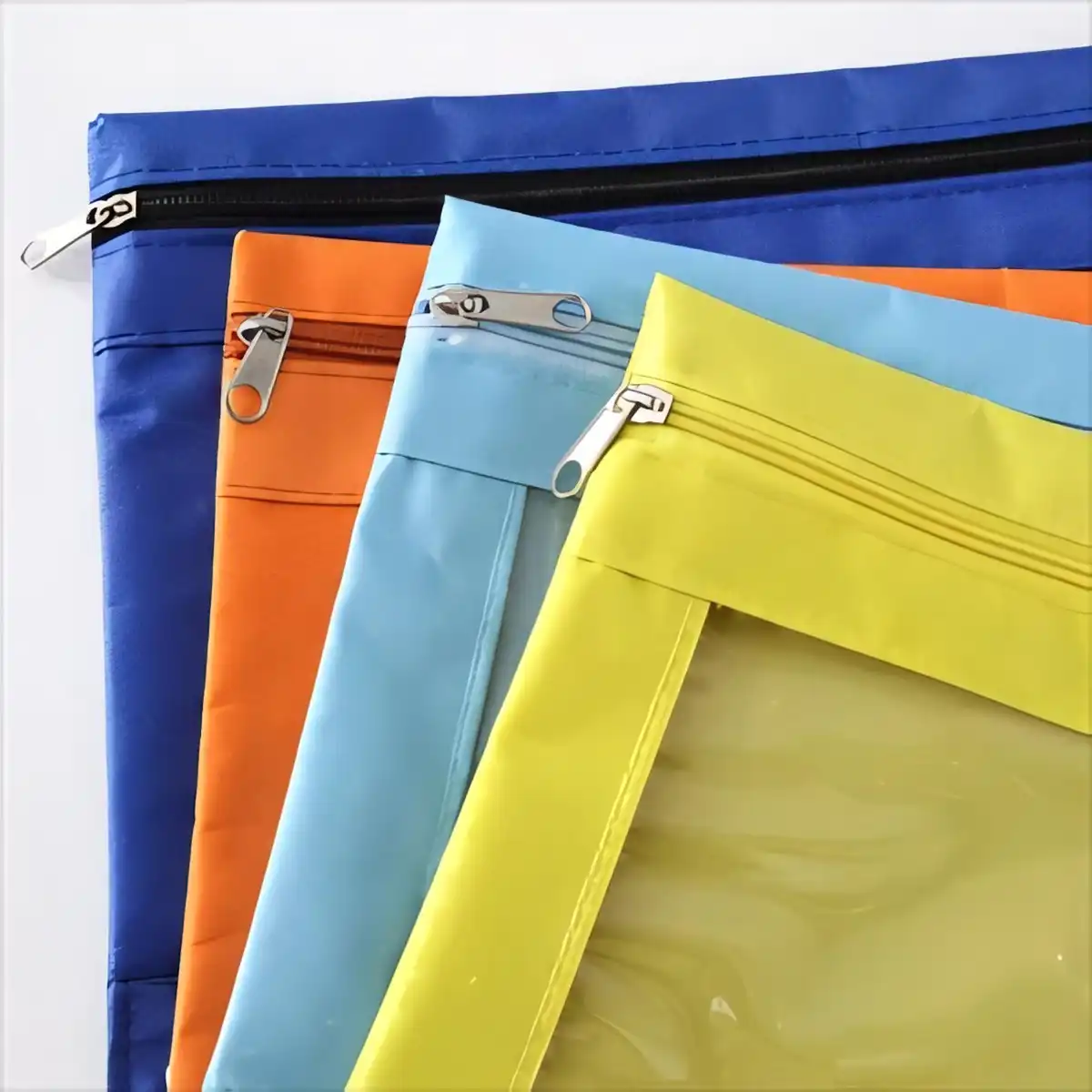 Binder Pencil Pouch Oxford Clear Front alternate product angle