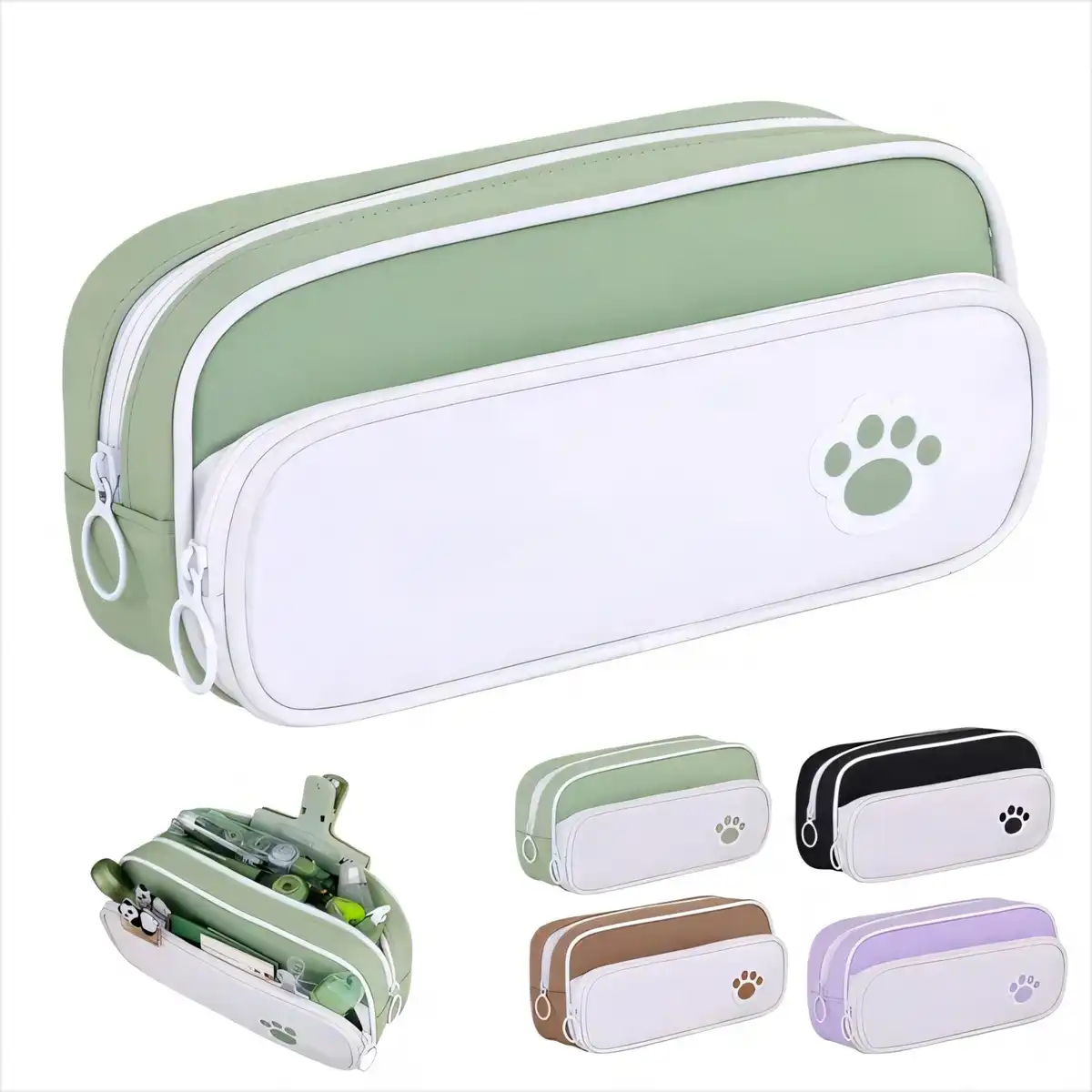 Double Layer Pencil Case Organizer
