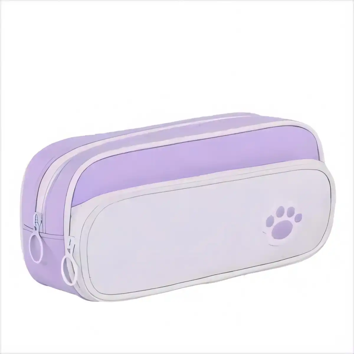 Double Layer Pencil Case Organizer product with accessories