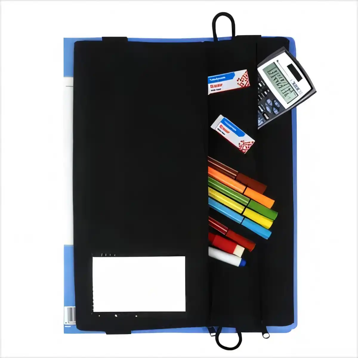 Binder Pen Pouch Zipper Case product with accessories
