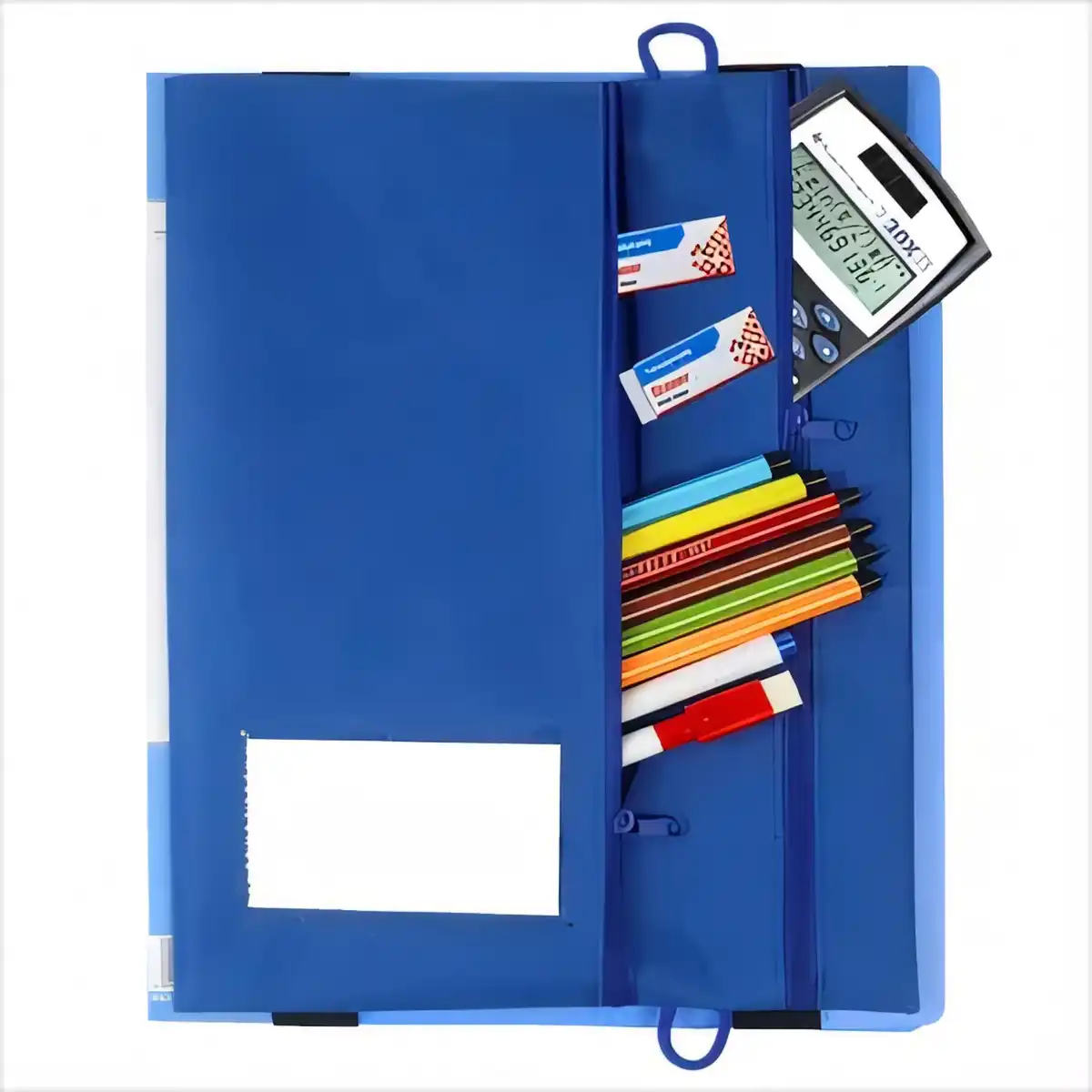 Binder Pen Pouch Zipper Case custom logo imprint view