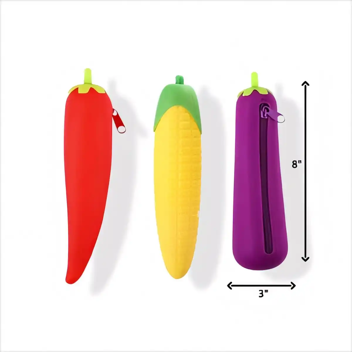 Playful Silicone Pencil Pouch alternate product angle