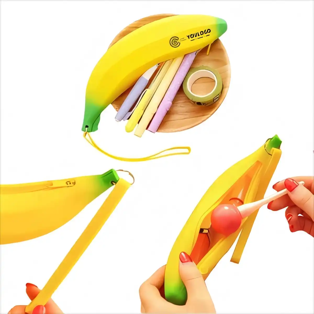 Fun Banana Pencil Pouch product detail view