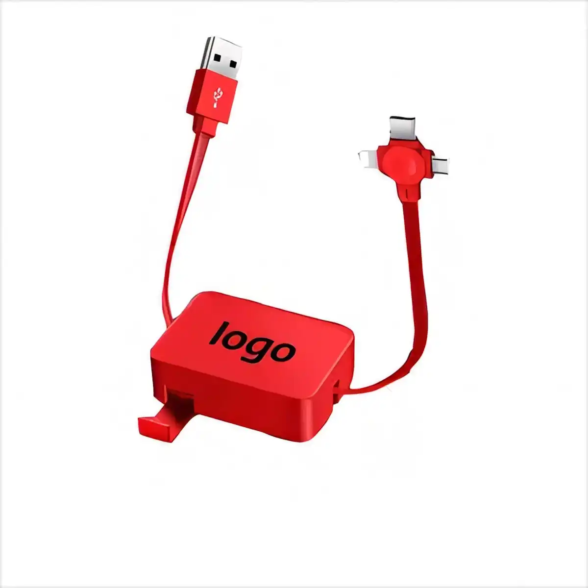 Retractable 3-in-1 Fast Charging Cable product detail view