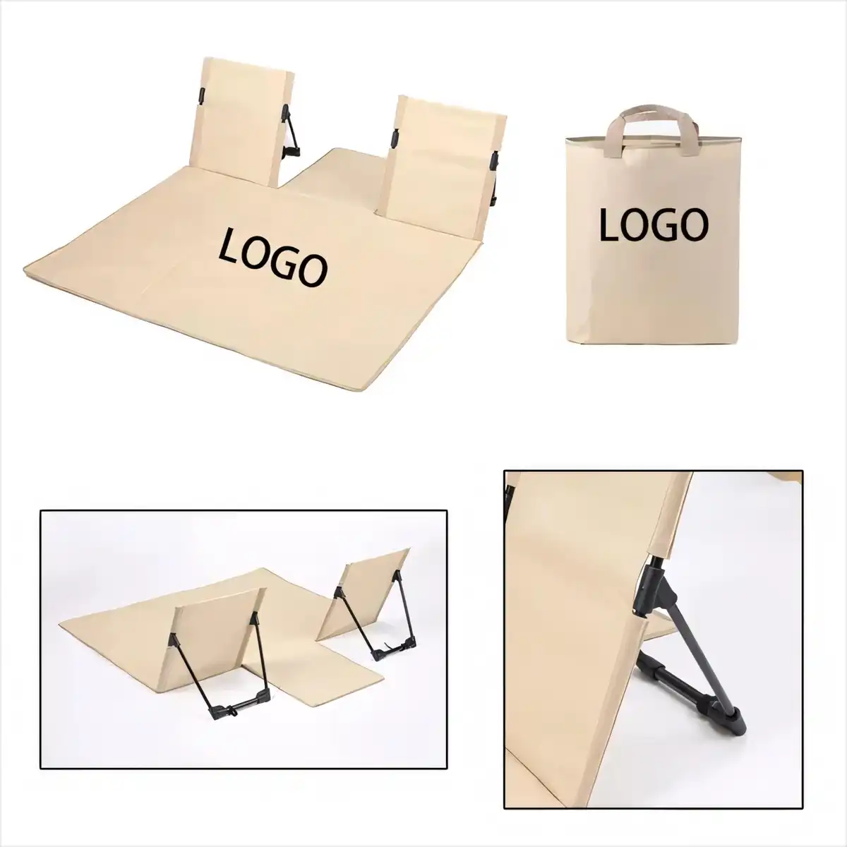 Portable 2 Seat Folding Chair