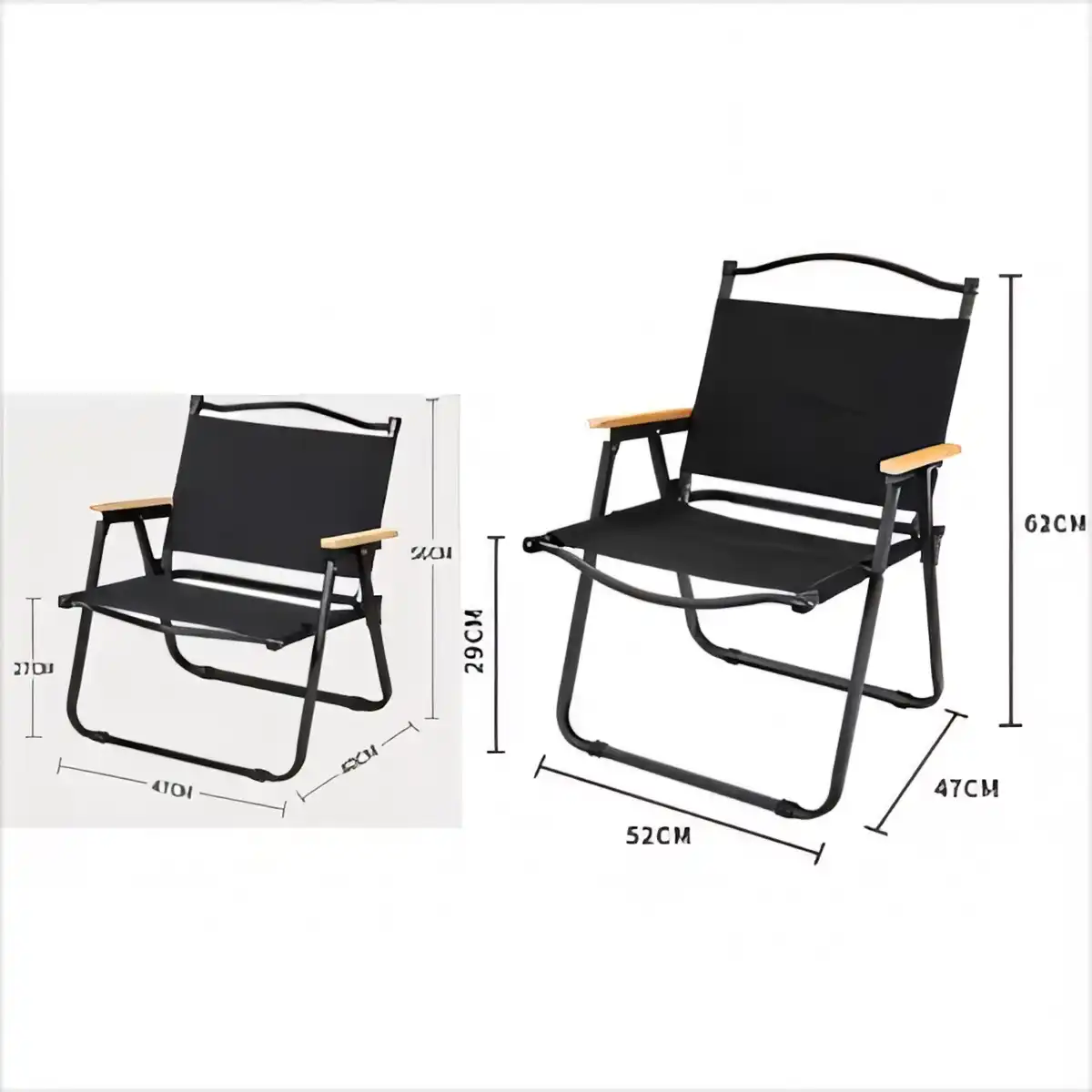 Sturdy Folding Camping Chair Portable product detail view