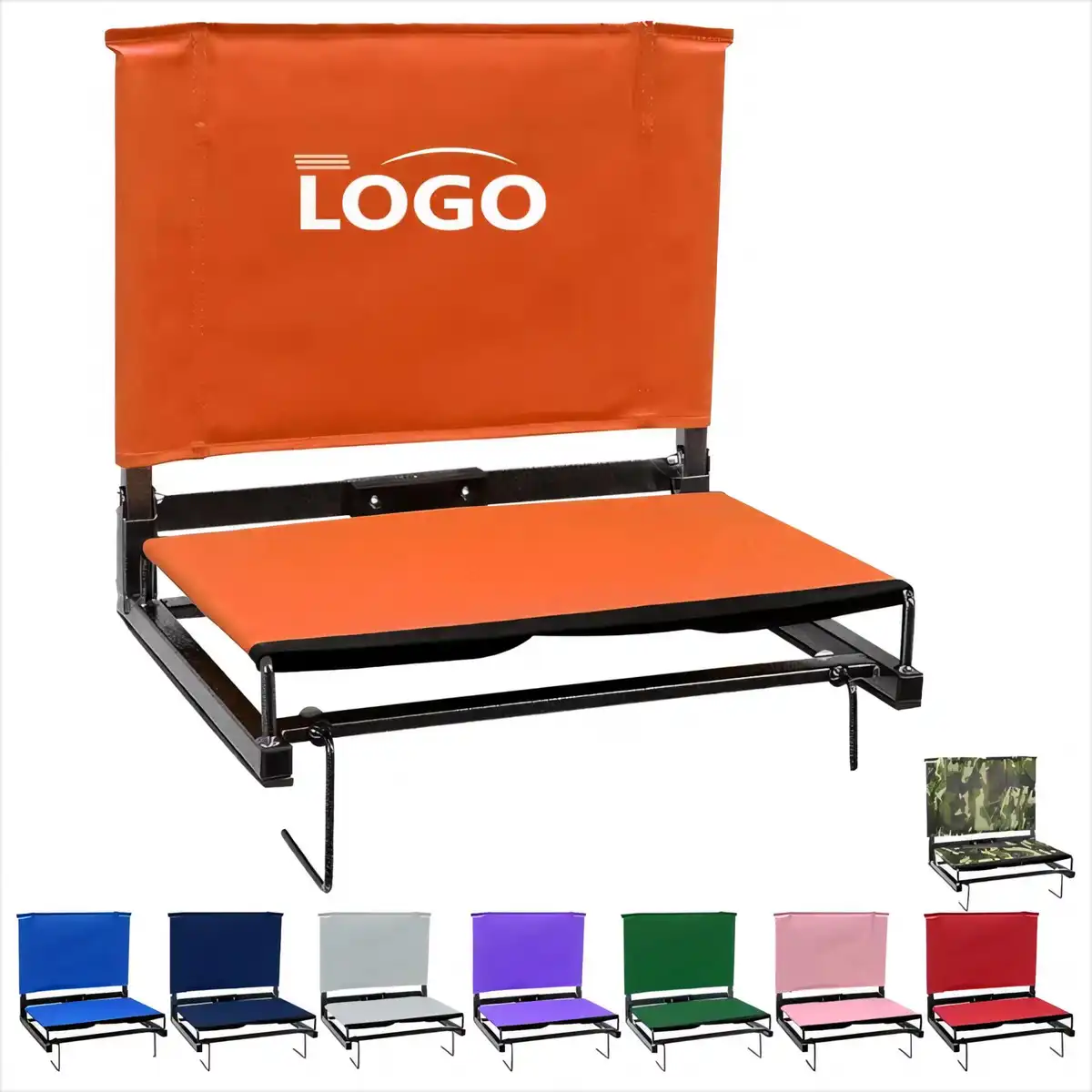 Folding Bleacher Seat with Back Support product detail view