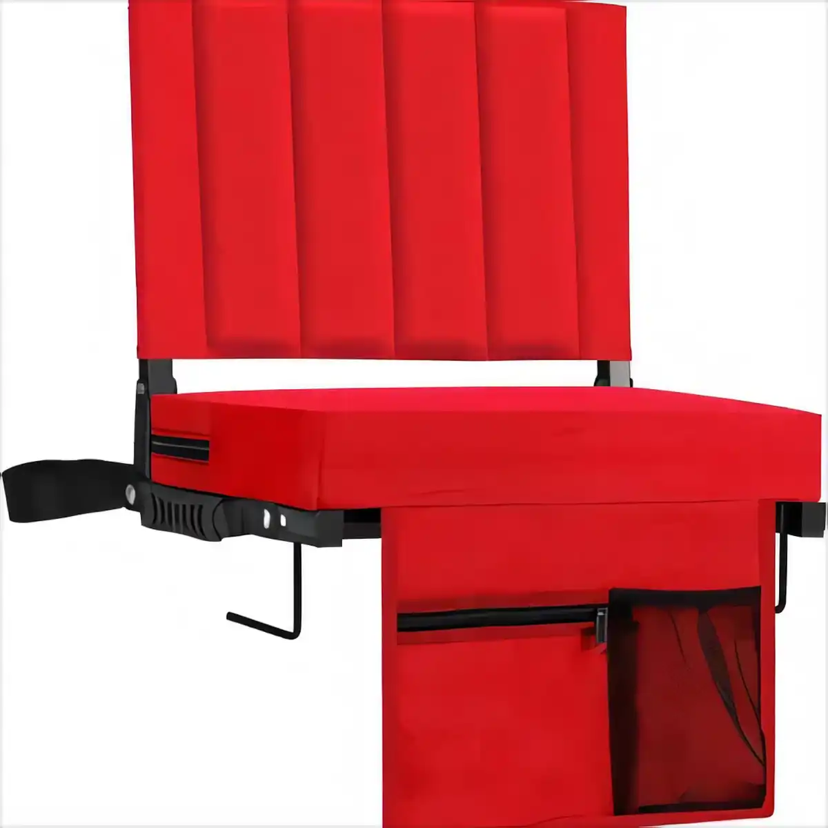 Padded Stadium Seat Folding Chair product with accessories