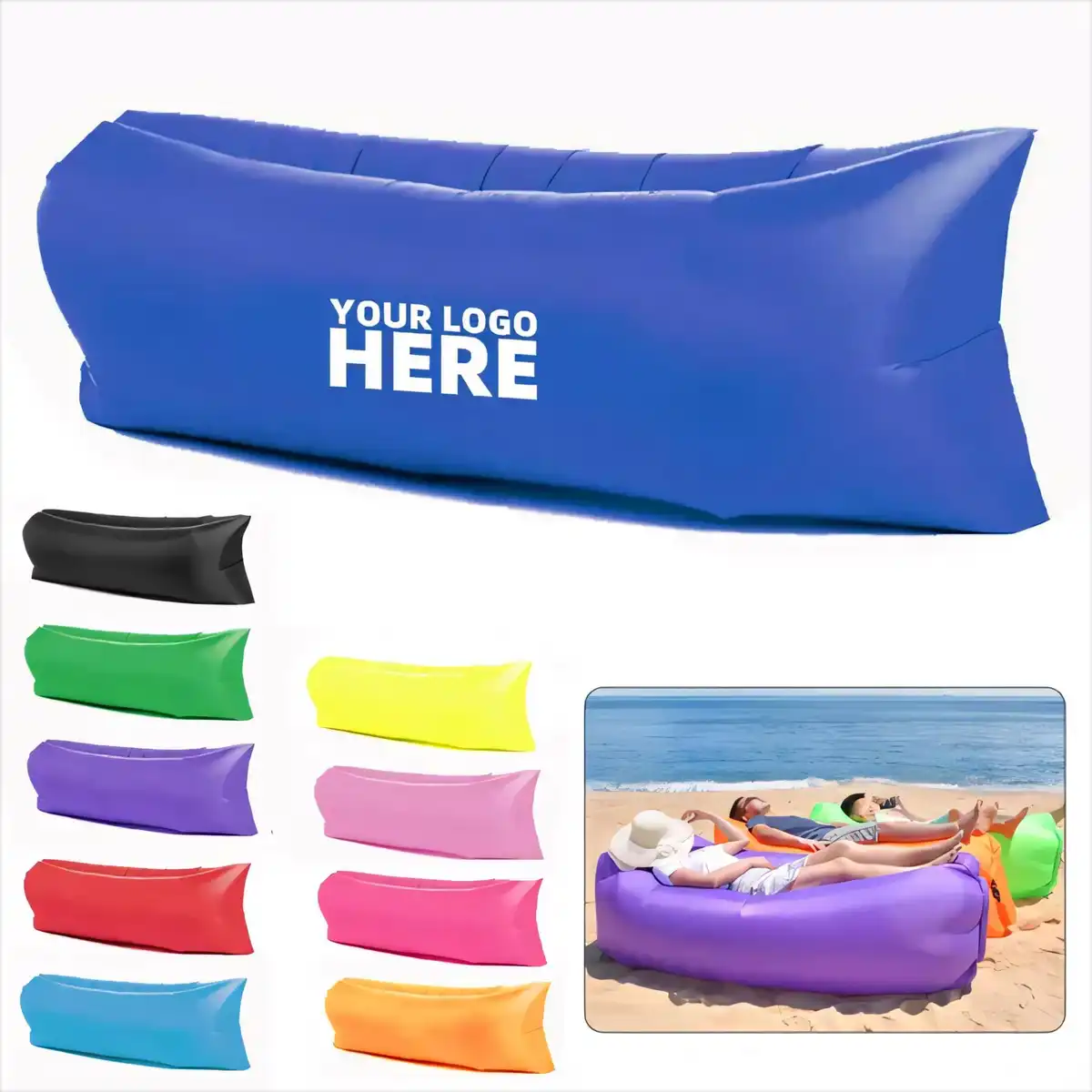 Portable Inflatable Lounger for Camping