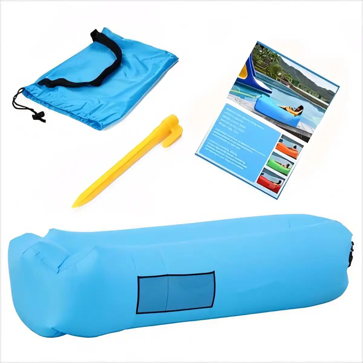 Inflatable Lounger for Beach Pool alternate product angle