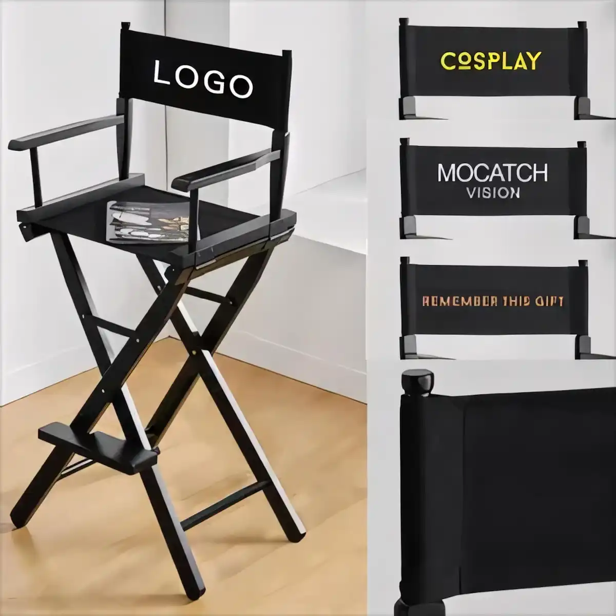 Folding Hardwood Director Chair product detail view