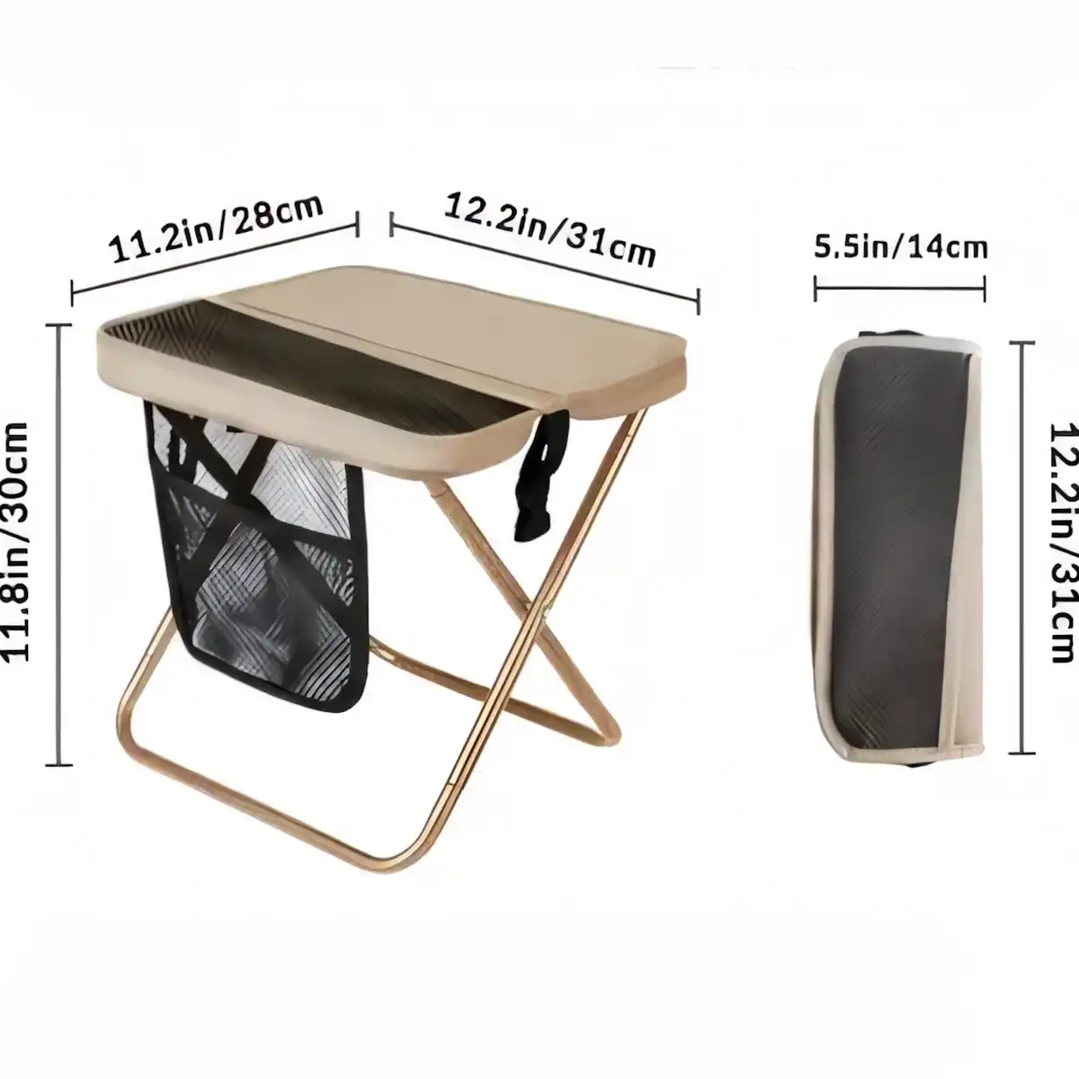 Folding Stool with Side Pouch alternate product angle