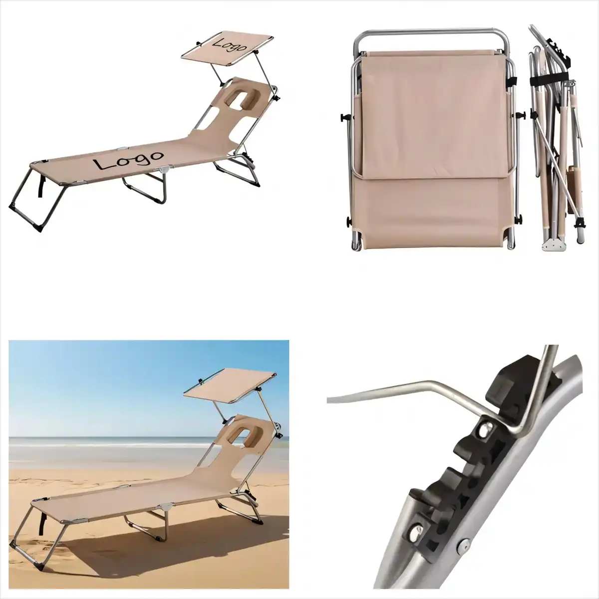 Portable Folding Sun Lounger Chair