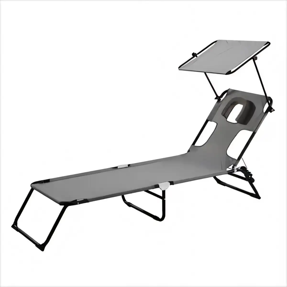Portable Folding Sun Lounger Chair alternate product angle
