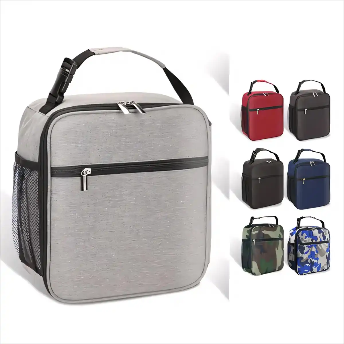 Insulated Lunch Tote with Zipper