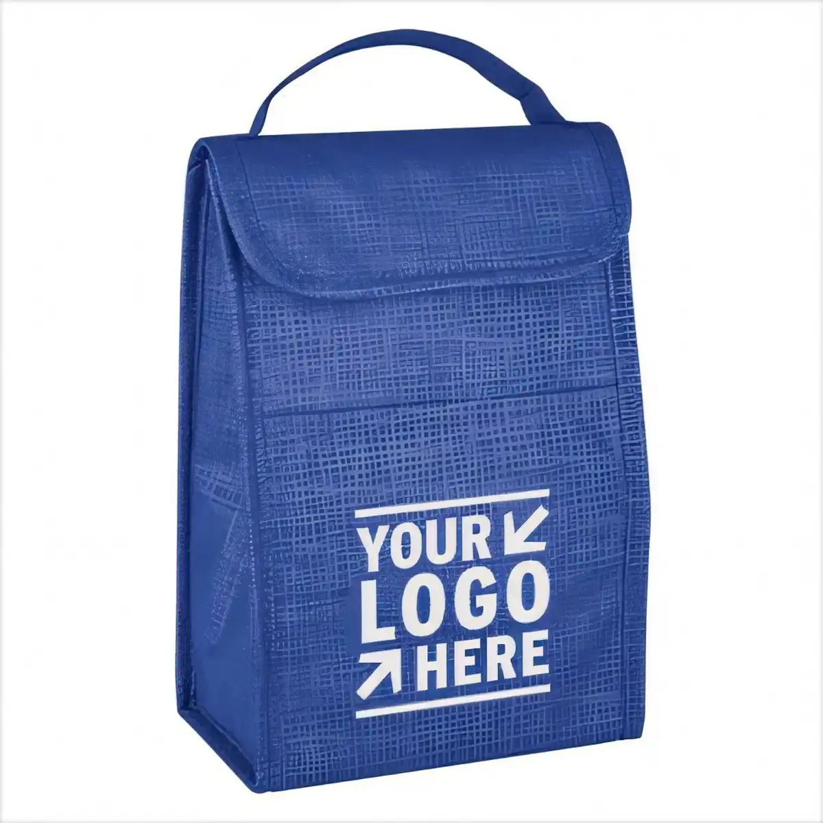 Insulated Crosshatch Lunch Tote product detail view