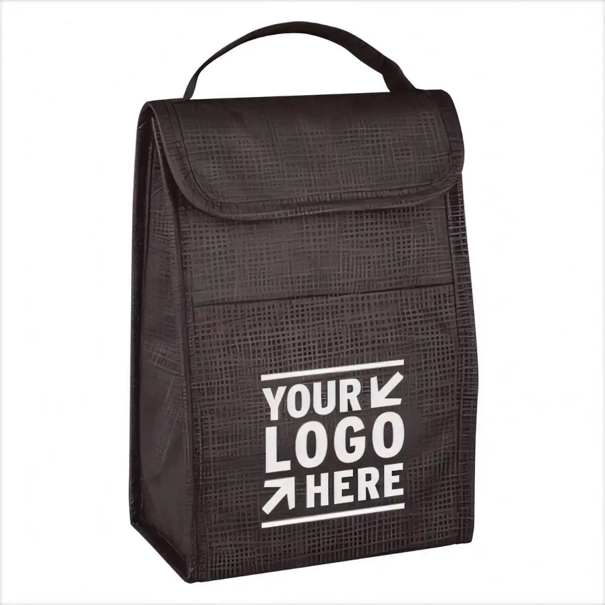 Insulated Crosshatch Lunch Tote alternate product angle