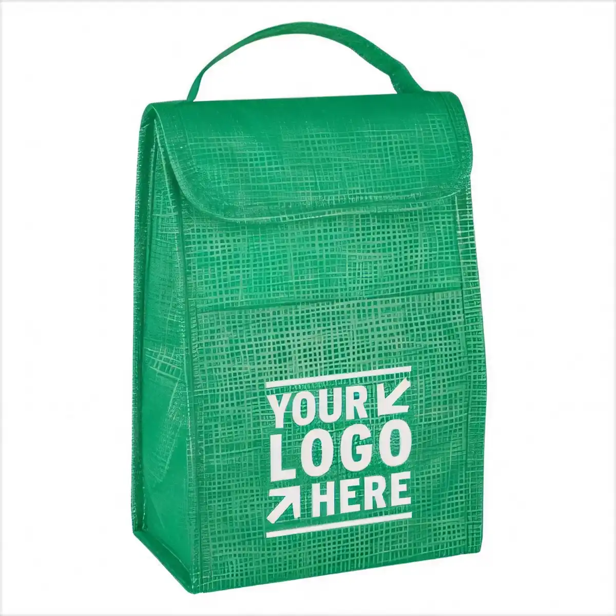 Insulated Crosshatch Lunch Tote product close-up