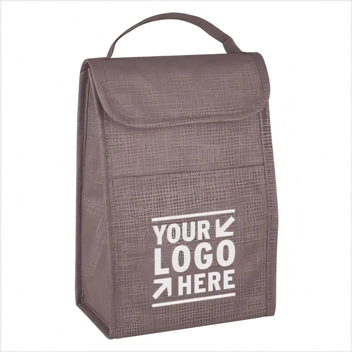 Insulated Crosshatch Lunch Tote product in use