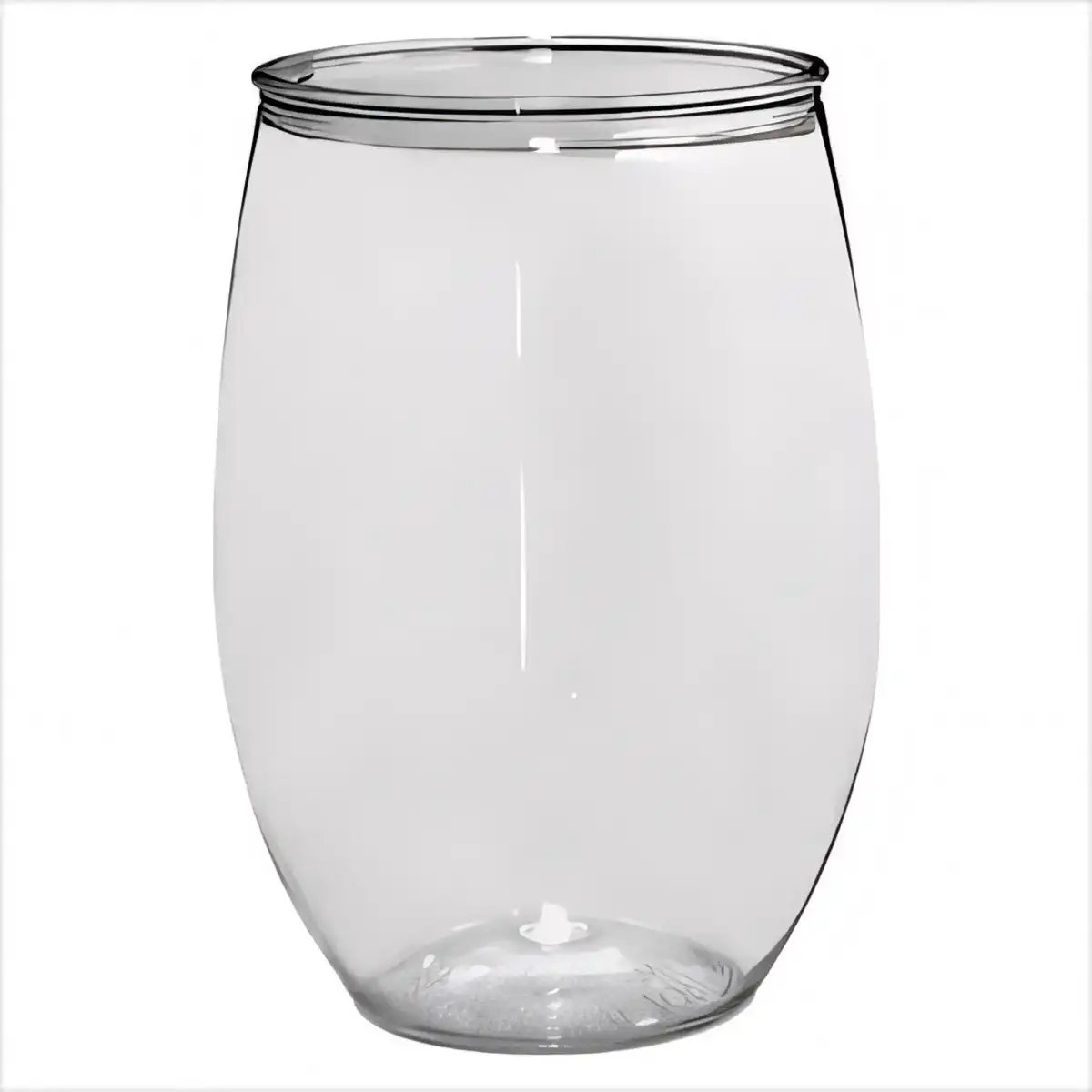 16oz Durable PET Stemless Wine Glass product detail view