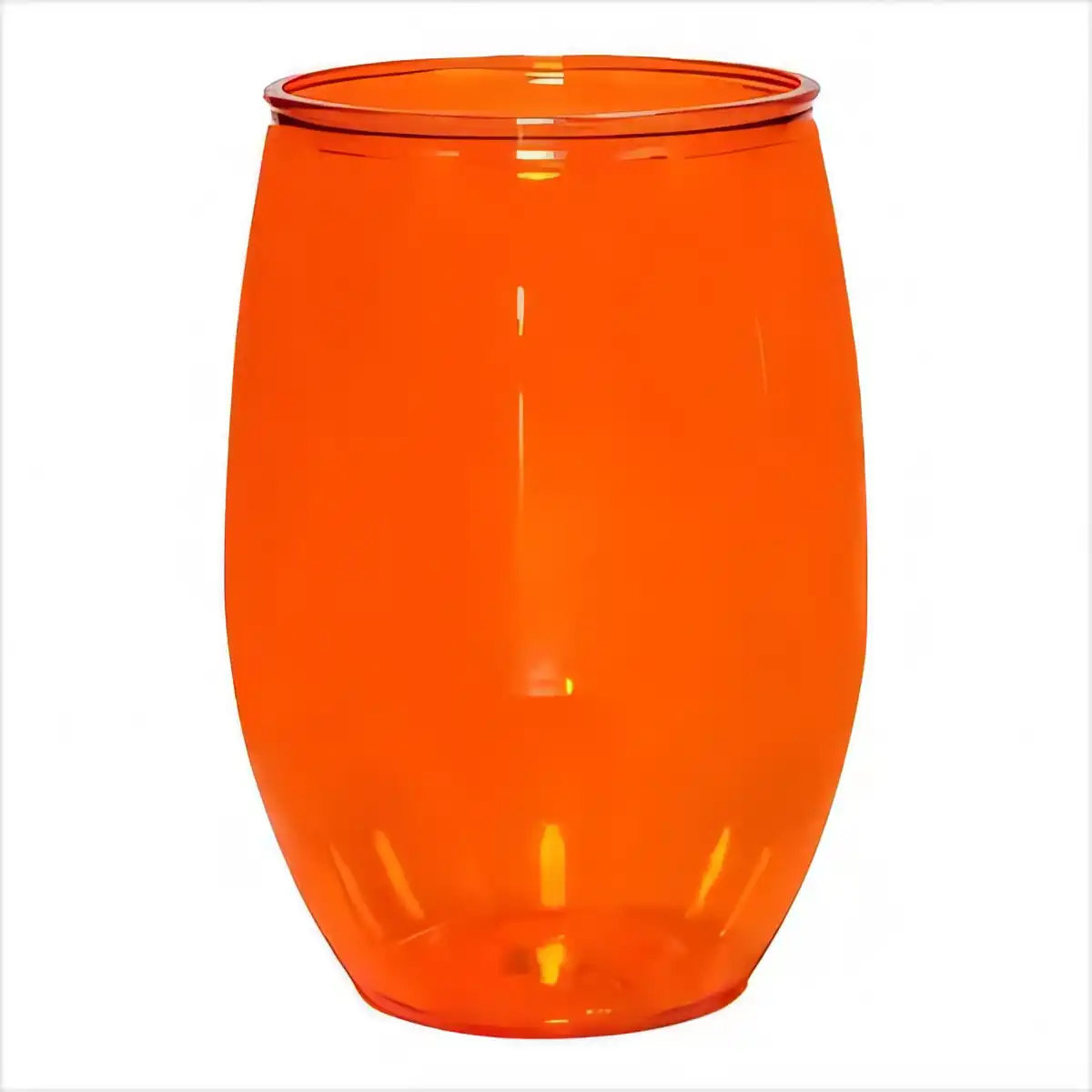 16oz Durable PET Stemless Wine Glass product close-up
