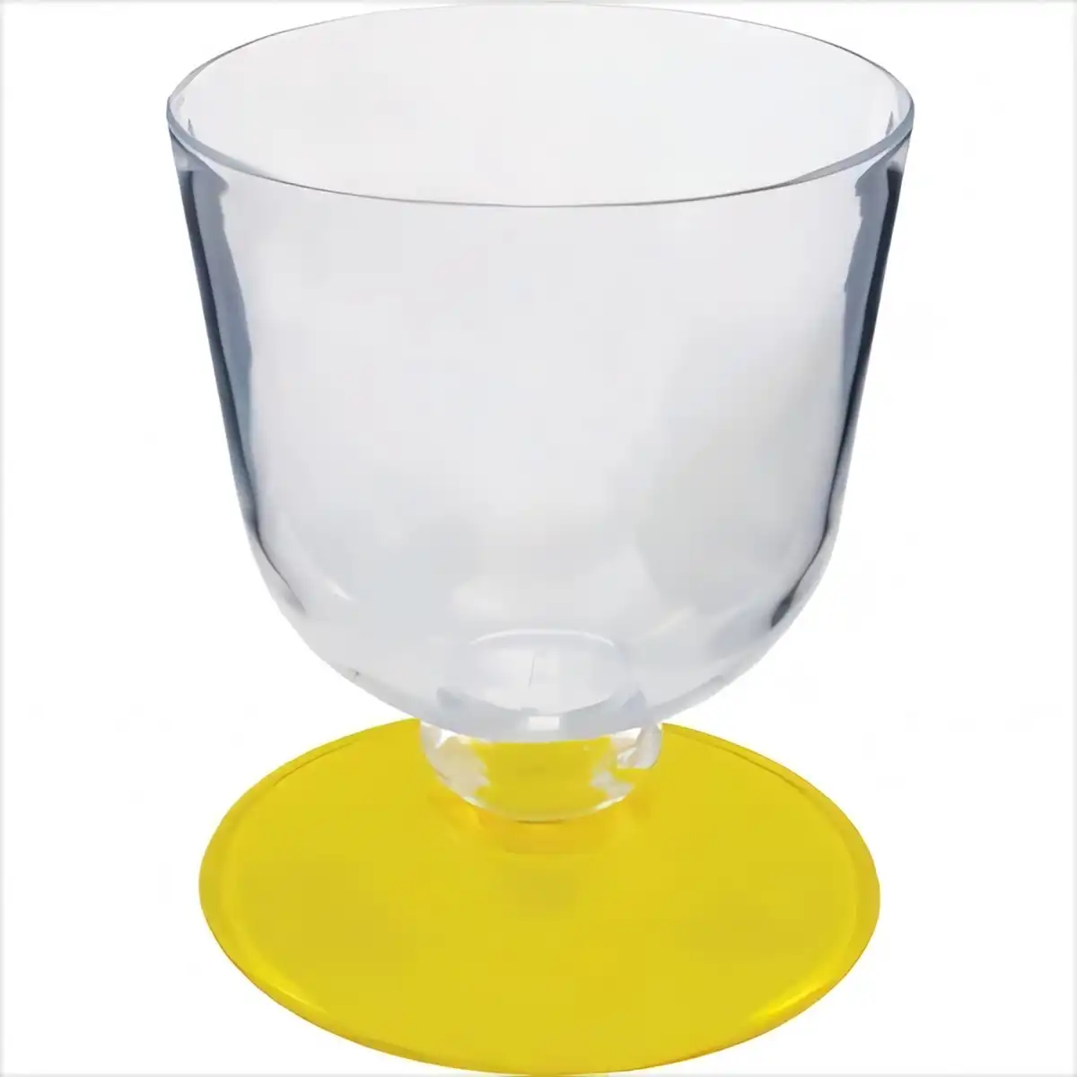 Crystal Clear Acrylic Wine Glasses custom logo imprint view