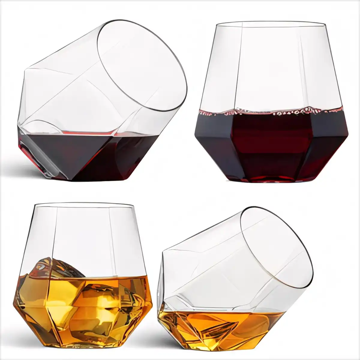 12oz PET Stemless Wine Glass product detail view