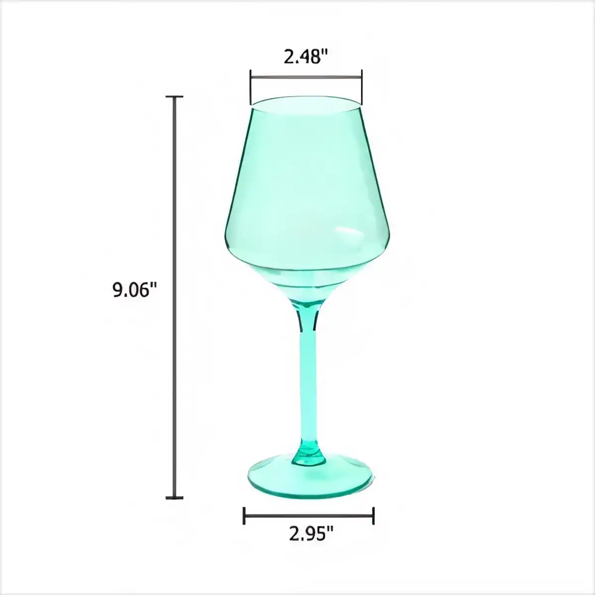 Vibrant Shatterproof Plastic Stemware product detail view